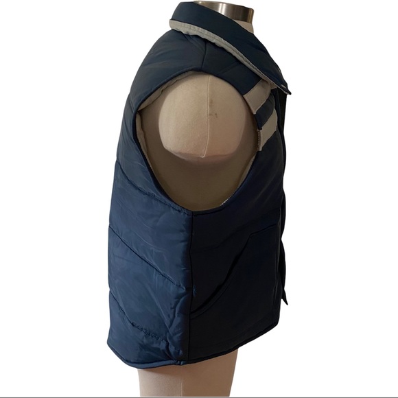 Vtg 80s Active Generation Blue Ski Puffer Vest XL - Picture 5 of 11
